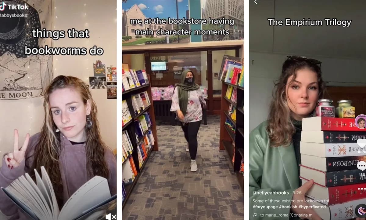 booktok - screenshots from tiktok