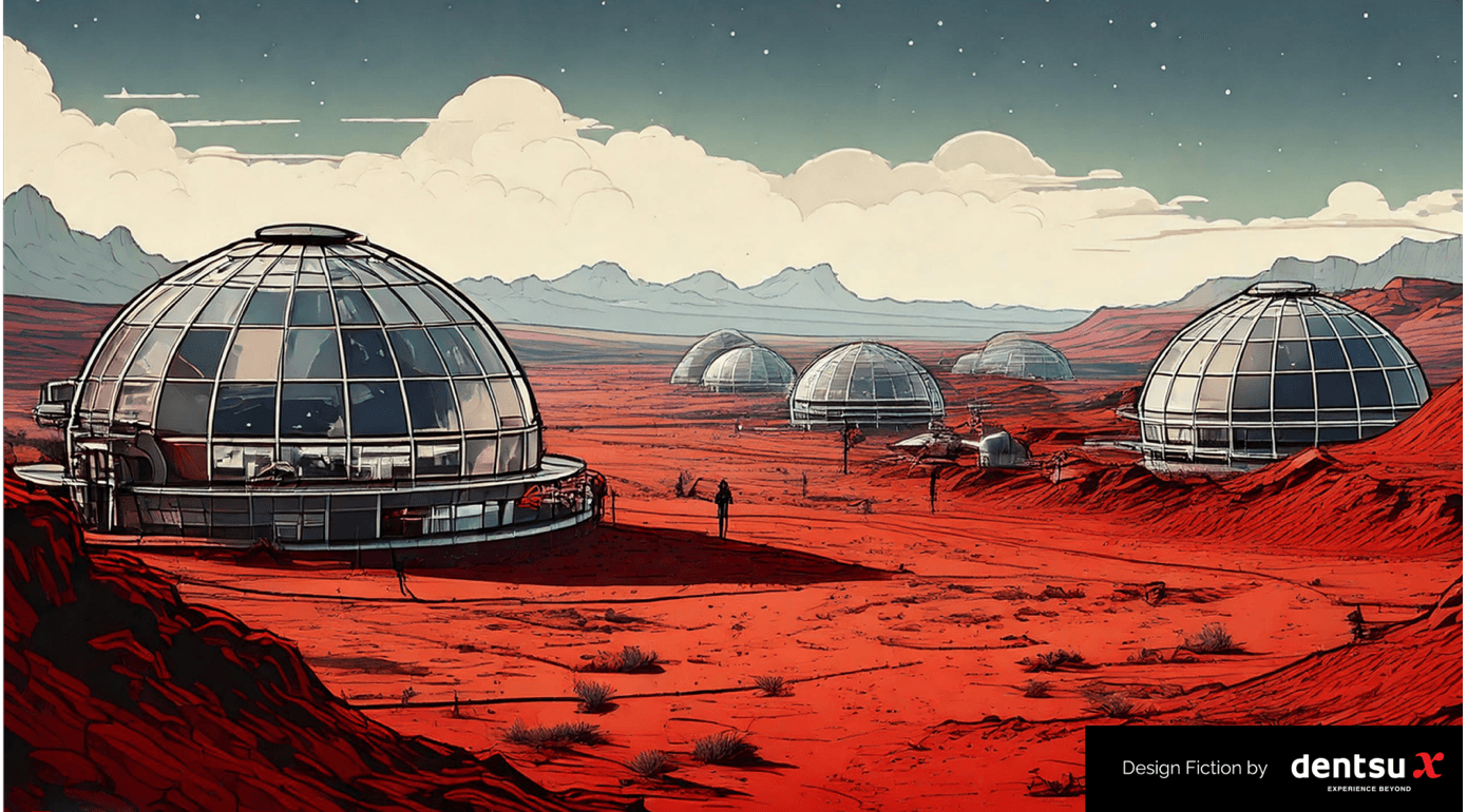 other planet with red floor