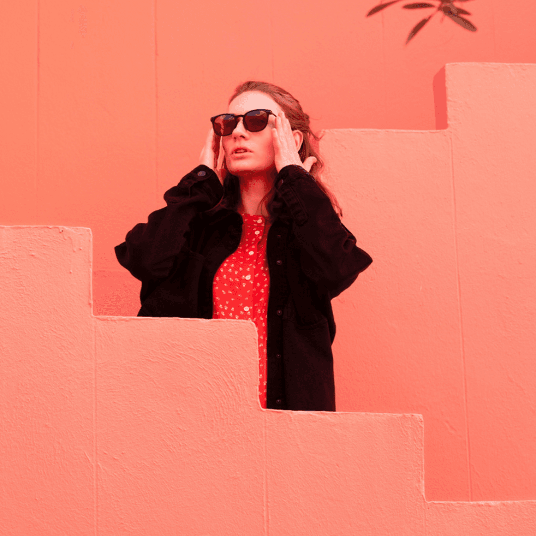 women with shades