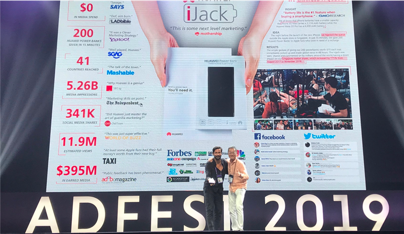 <p>The dentsu X Singapore team are delighted to have won Silver in the ‘Best Use of Guerrilla Marketing’ category at AdFest 2019 for their work on iJack for Huawei.</p>